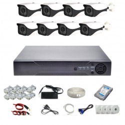 Caméra de sécurité OEM Ip 4 mégapixels 1080p 8 Li Poe Set Pro Full