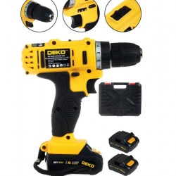 DEKO TURQUIE Hybrid Quality Multi Speed ​​​​58v 8 Ah Samsung Dual Perceuse sans fil sans fil Set 5 Pcs Titanium