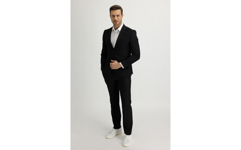 Kiğılı Costume Slim Fit Noir Homme